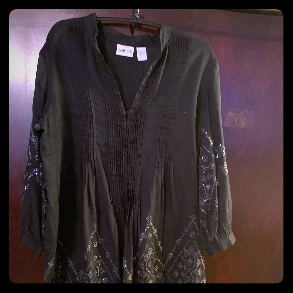 Long top with embellishments